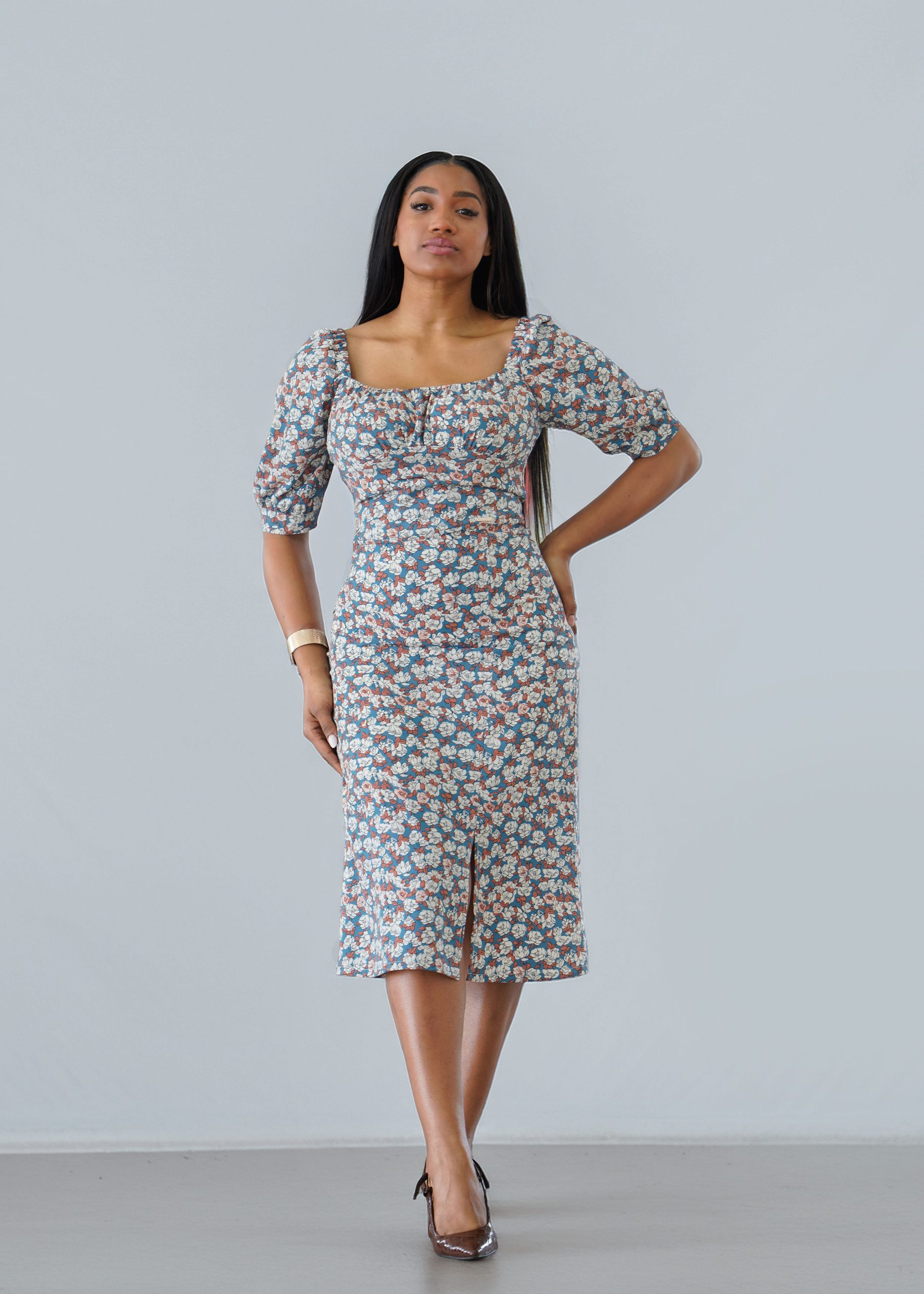 VESTIDO CLAUDIA MAXI PRINT